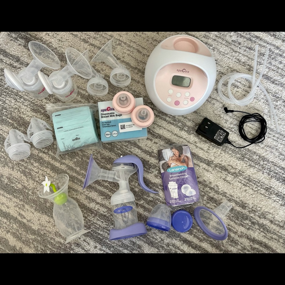 Assorted Breast Pumping Items
